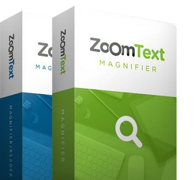 ZoomText Magnifier og ZoomText Magnifier/Reader